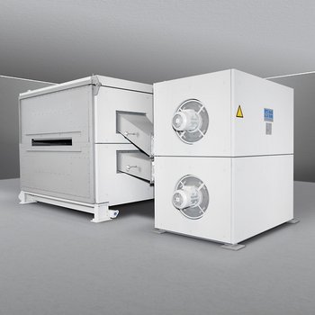 Floating dryer for coating metal foils 