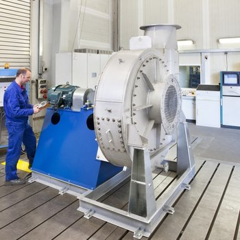 Preparing for a performance test in the Venti Oelde testing facility 