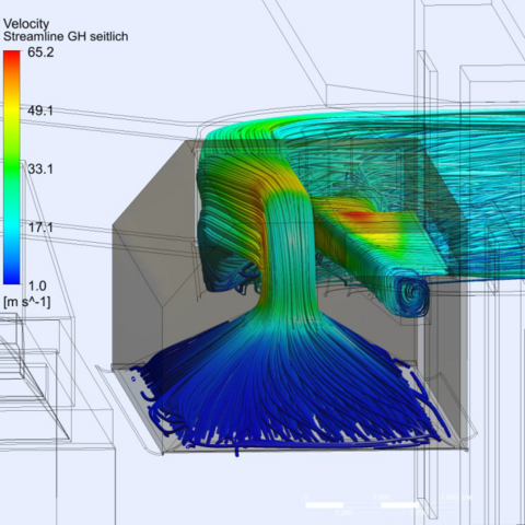 Optimisation of the extraction concept using CFD simulation