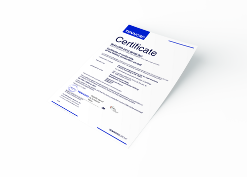 EN 1090-1:2009+A1:2011 – Certificate of conformity of the factory production control