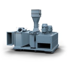 Rendering of a ventilator from Venti Oelde GmbH