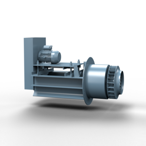 Example illustration of a hot gas circulation fans