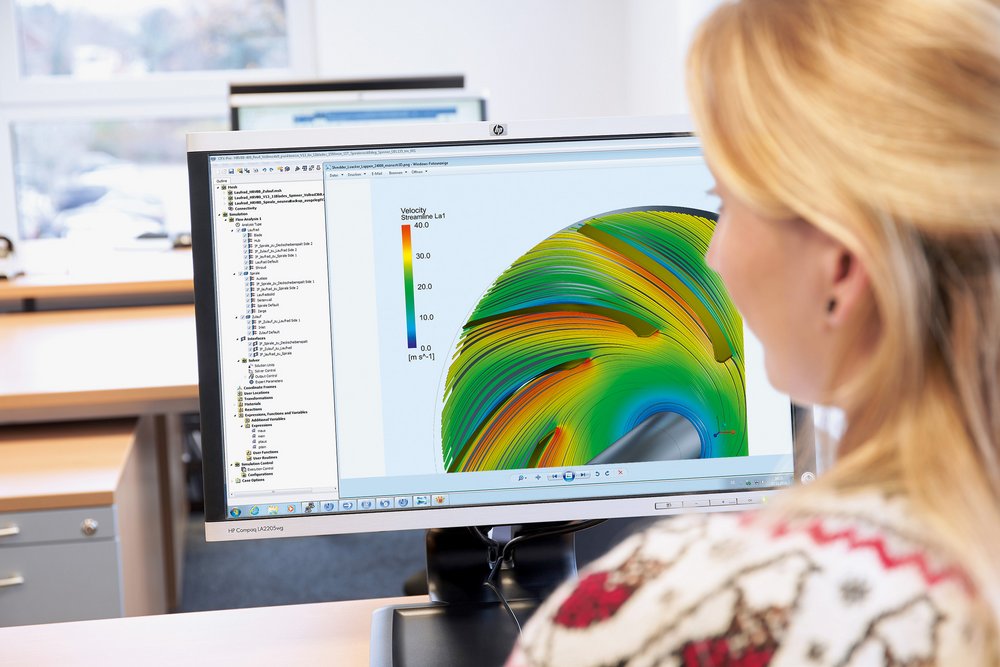 Venti Oelde employee designing the impeller