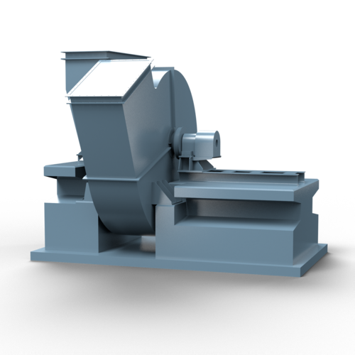 Example illustration of a material transport fan