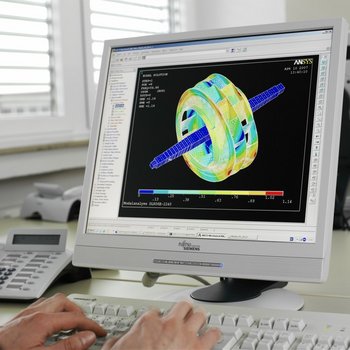FEM computation of a rotor 