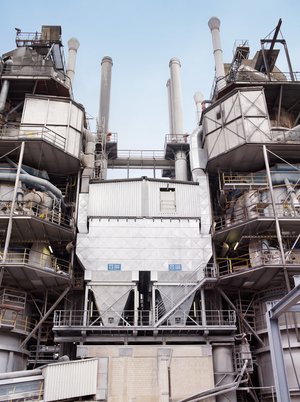 Dedusting system for ring shaft kilns in the lime industry