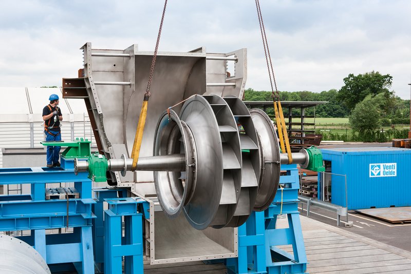 M-series fan on the large-scale test bench