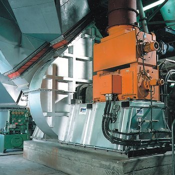 Cement mill fan downstream of cyclone-separator 