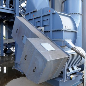  Large fans shockproof up to three bar for shredder systems 