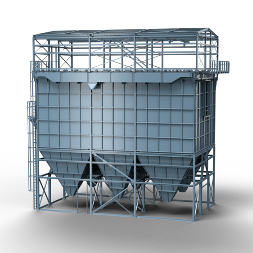 Example illustration of a reverse air filter