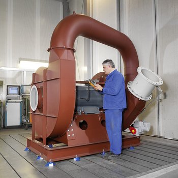 High-pressure fan HV-ZM, two-stage, with direct motor drive