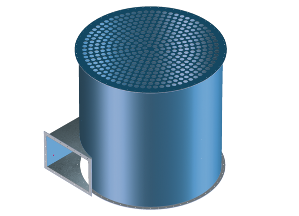 Chamber filter with pre-separation and pressure relief