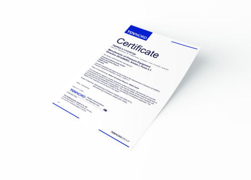 Certificate Manufacturer of Pressure Equipment – Directive 2014/68/EU, Annex I, Point 3.1 