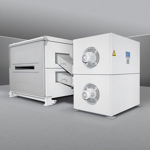 Suspension dryer for coating metal foil
