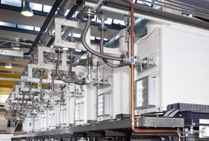 Hot air generator for a stand gravure press in packaging printing