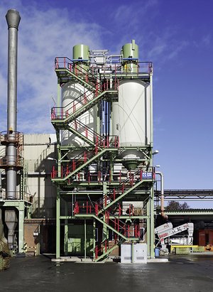 High-pressure conveyor system for substitute fuels