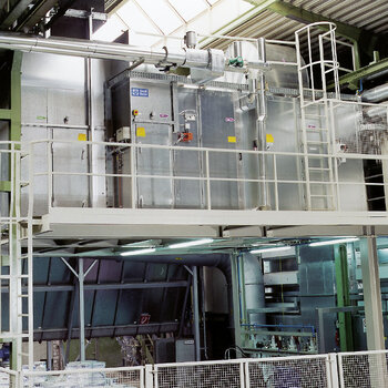 Ventilating plant with heat recovery for dry-type both