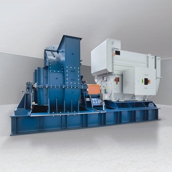 High-pressure fan for fluid bed granulation process 