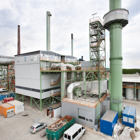 Furnace exhaust gas dedusting in melting process