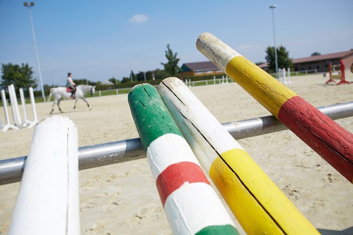 Show jumping centre at the riding stables
