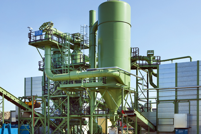 Recycling and waste processing plants